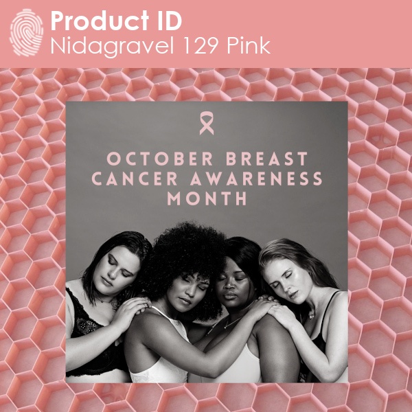 Pink gravel grids for breast cancer awareness - Nidagravel UK