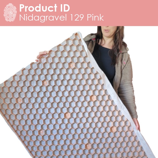 Pink gravel grids for breast cancer awareness - Nidagravel UK